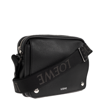 Pebble Medium Calfskin Messenger Bag - Indigo Dye - Image 4