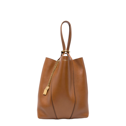 Spin Tote Bag in Grained Leather - Image 1