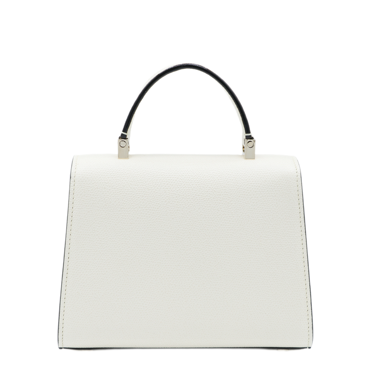 Iside Micro Millepunte Calf Leather Crossbody - White / Pergamena - Image 4