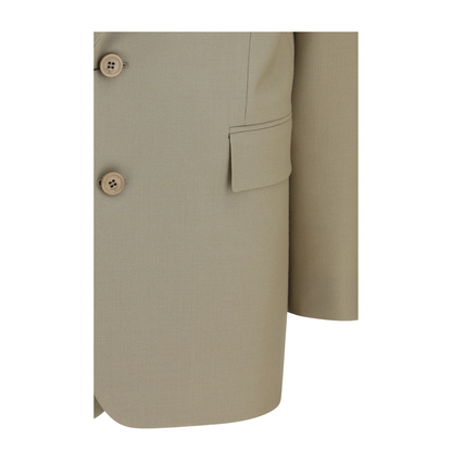 Single-breasted Jacket in Wool and Silk - Image 3