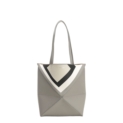 Medium Puzzle Fold Tote in Nappa Calfskin Multicolor - Image 1