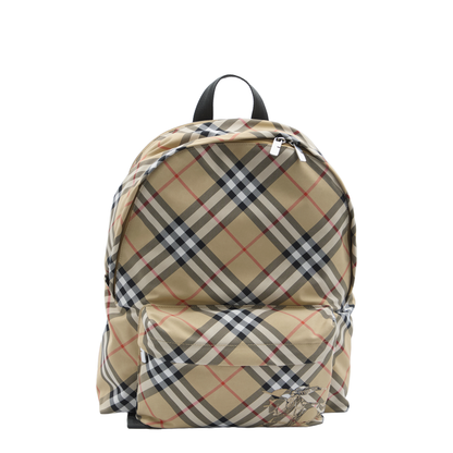 Check Nylon Backpack - Image 1