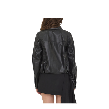 Leather Bomber Jacket - Image 4