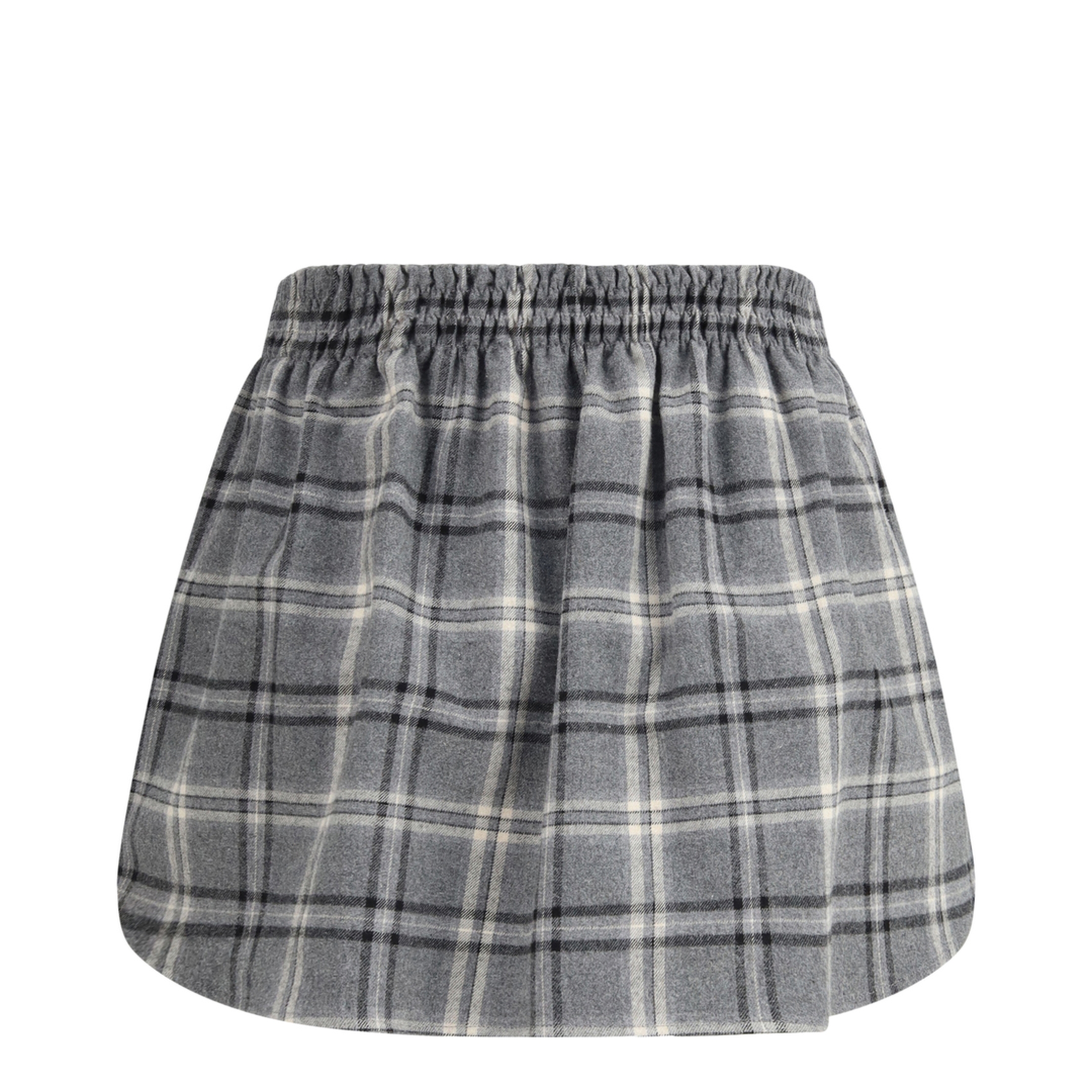 Check Flannel Miniskirt - Image 2