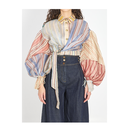 Rebellion Striped Blouse - Image 1
