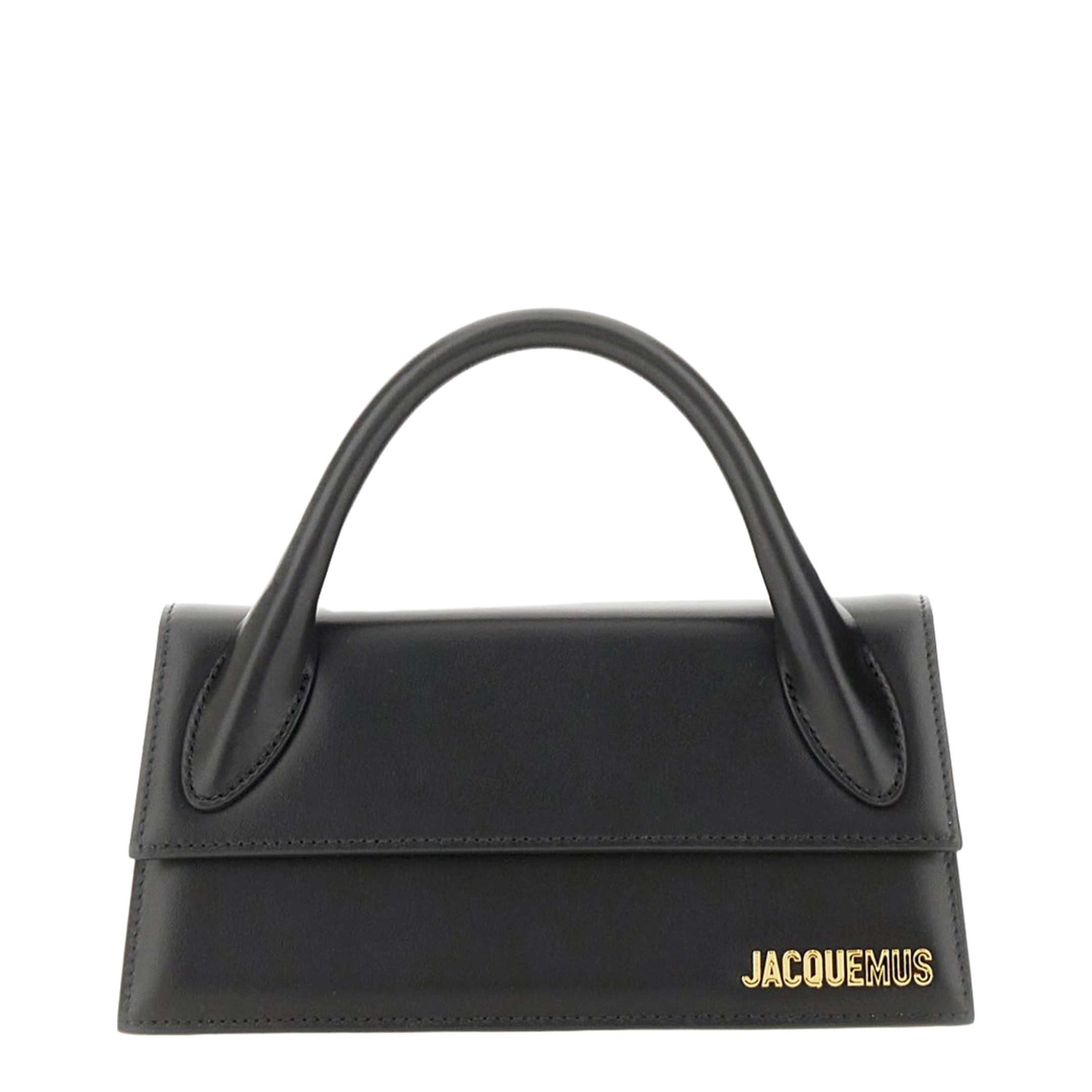 Le Chiquito Long Calf Leather Handbag - Black - Image 2