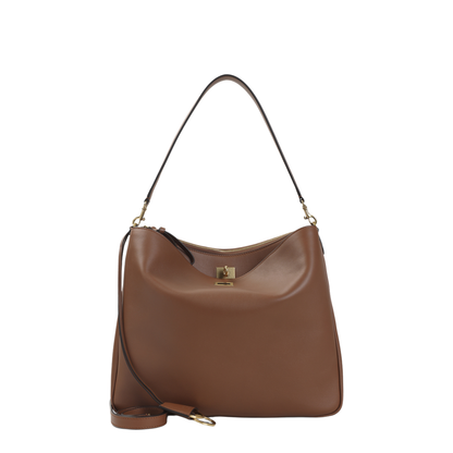Rodeo Medium Calfskin Hobo Shoulder Bag - New Tan - Image 2