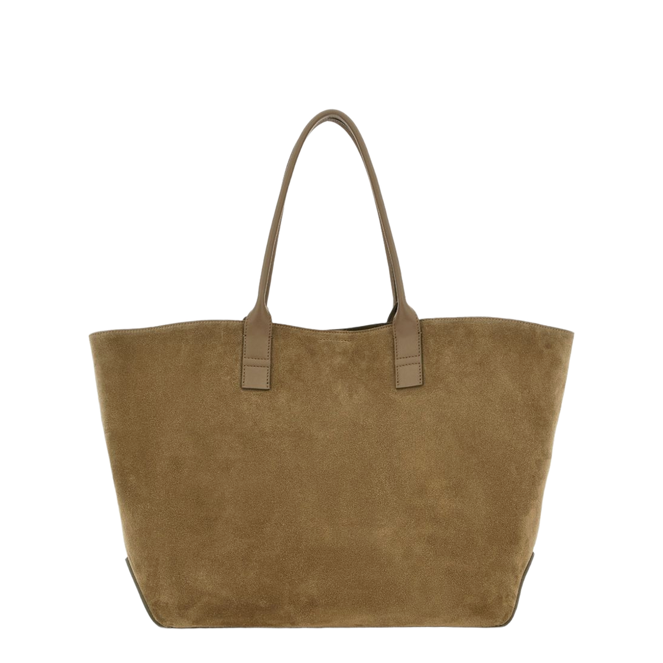 Medium Calf Leather Shopping Bag - Beige - Image 6