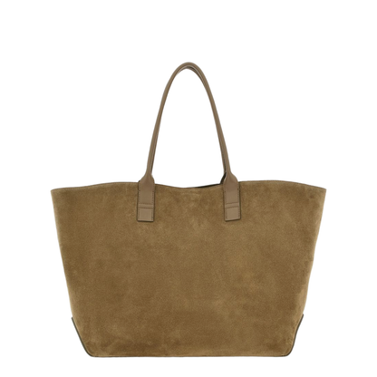Medium Calf Leather Shopping Bag - Beige - Image 6