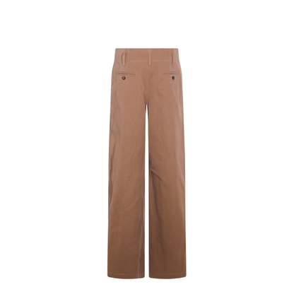 High-rise wide-leg pants in cotton canvas - Image 3
