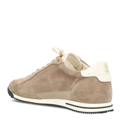 Suede Sneakers with Leather Inserts - Image 3