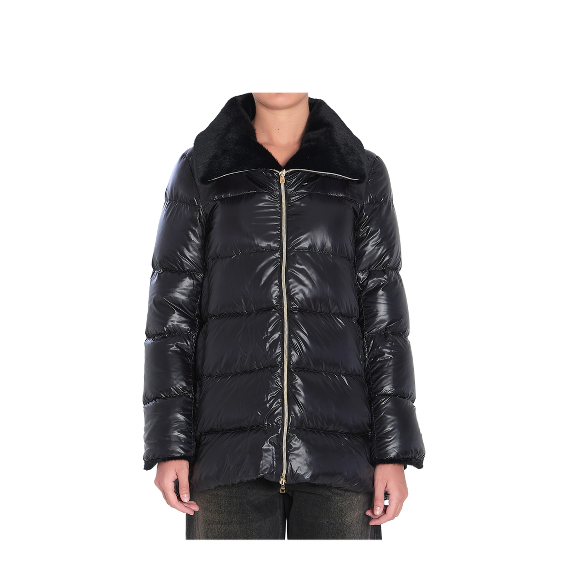Light Puffer with Collar Fur - Image 1