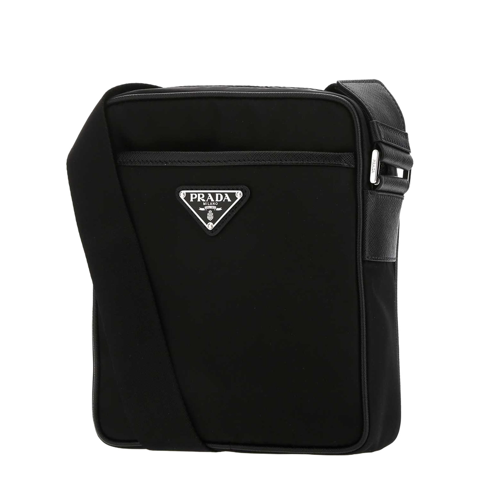 Black Nylon Crossbody Bag - Image 2