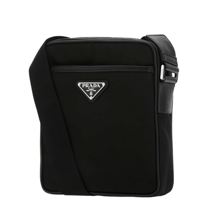 Black Nylon Crossbody Bag - Image 2