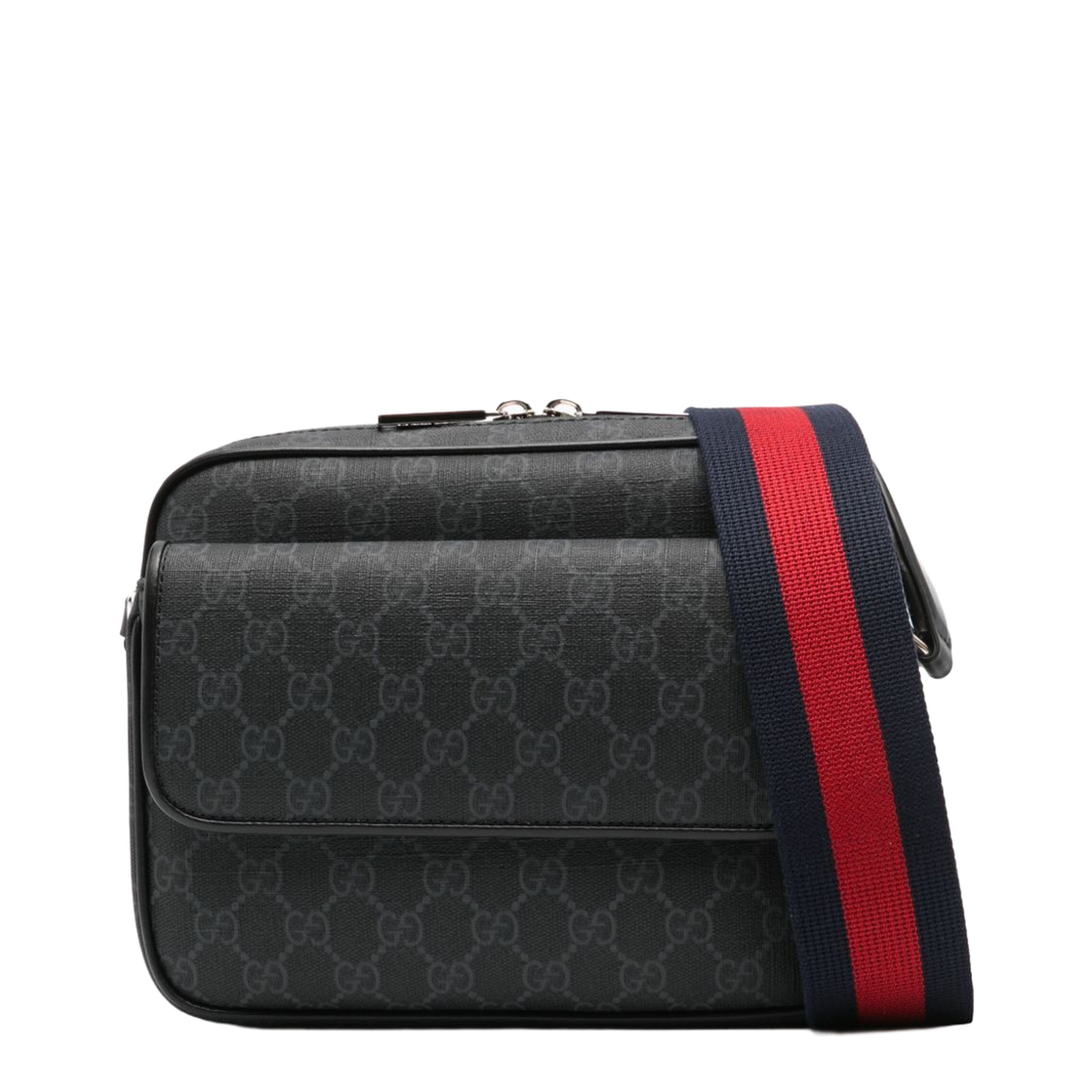 GG Black Small Leather Crossbody Bags - Black - Image 1