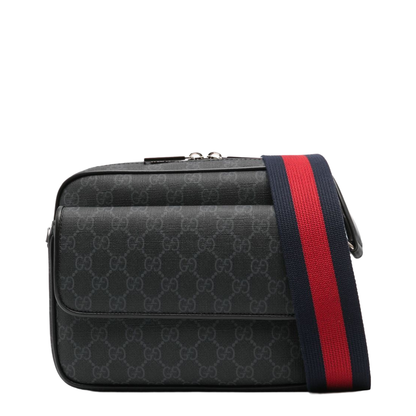 GG Black Small Leather Crossbody Bags - Black - Image 1