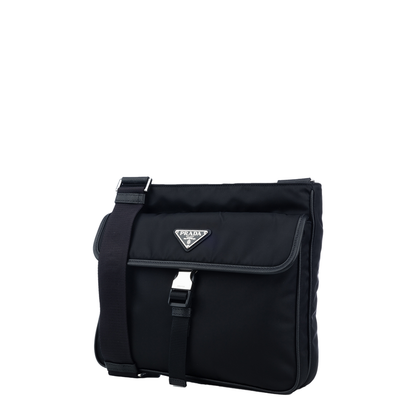 Black Nylon Crossbody Bag - Image 4