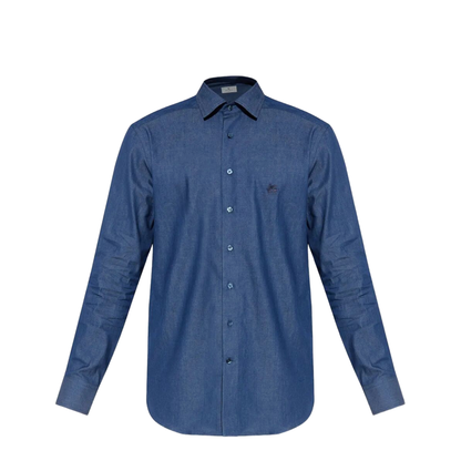 Embroidered Logo Cotton Shirt - Image 1