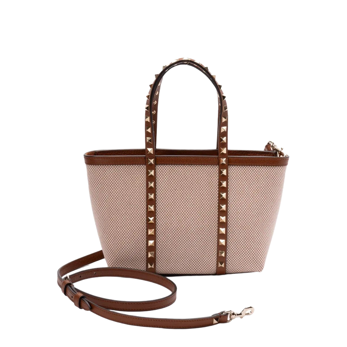 Rockstud Medium Canvas Handbag - Two Tone - Image 4