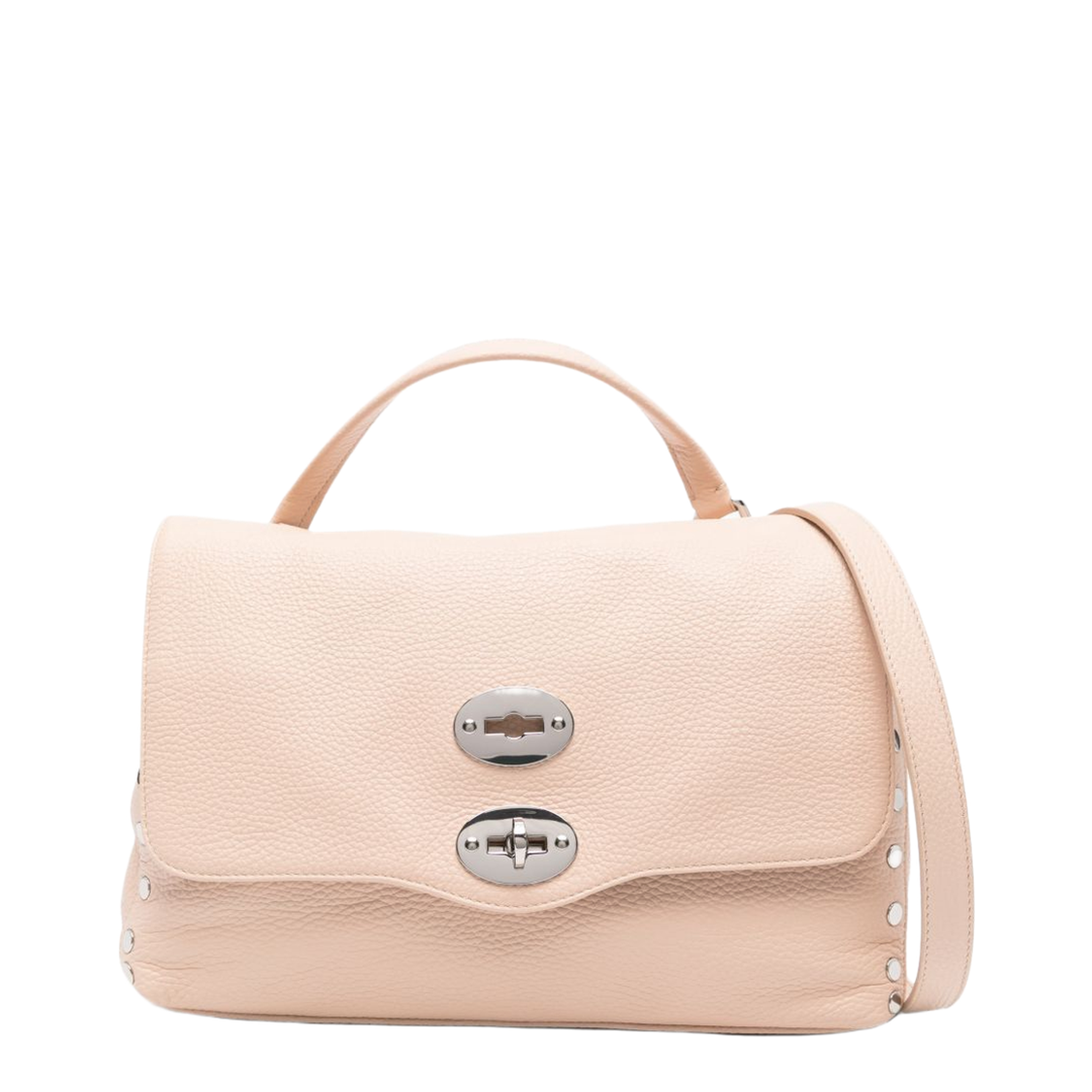 Postina Daily Small Leather Top-Handle Bag - Pink Dahlia - Image 1