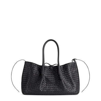Pinacoteca Grande Reversible Tote Bag in Intrecciato Silky Leather - Image 1