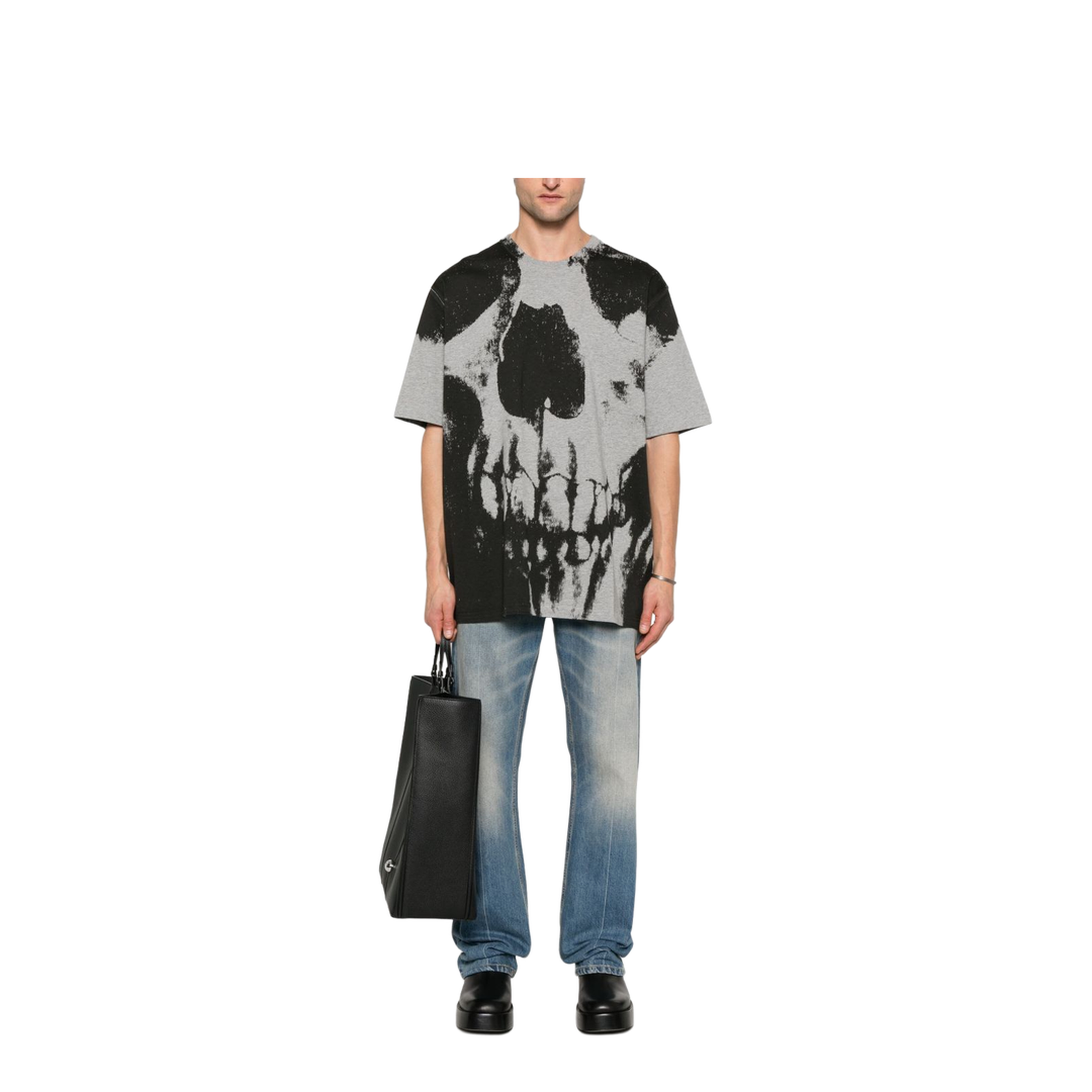 Grey Skull T-Shirt - Image 4