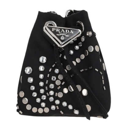 Logo Appliqué Studded Bucket Bag - Image 1