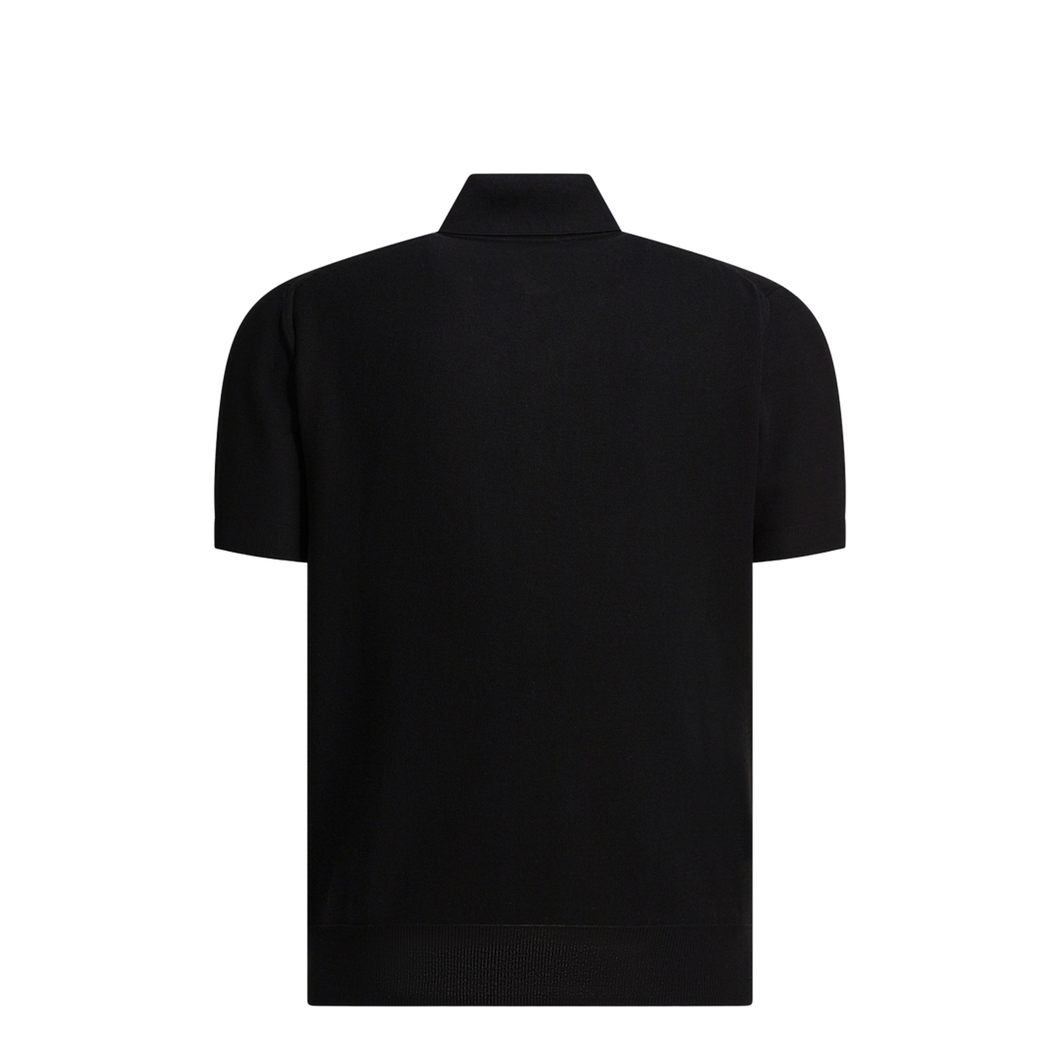 Silk And Cotton Pique Polo Shirt - Image 2