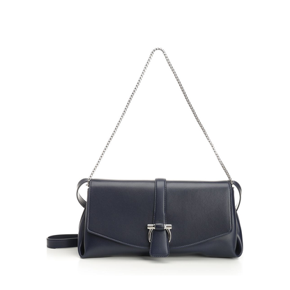 Gancino Pouch Medium Shoulder Bag Leather Blue - Image 1