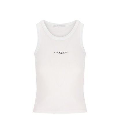 Logo Ribbed Tank Top - Image 1