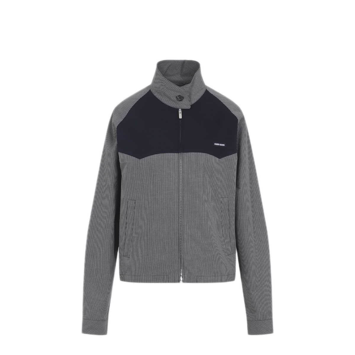 Gingham Check Blouson Jacket - Image 3