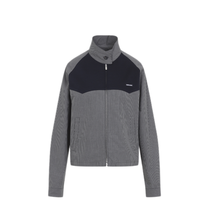 Gingham Check Blouson Jacket - Image 3