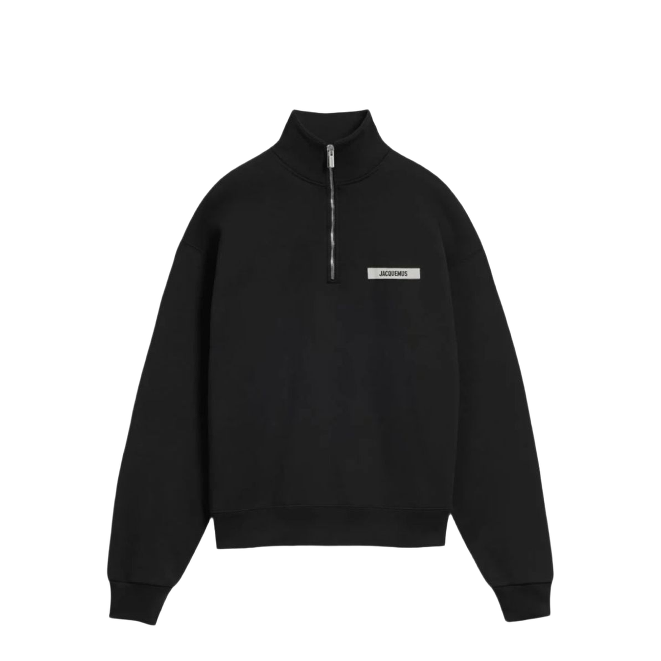 Gros Grain Zipped-Rollneck Sweatshirt - Image 1