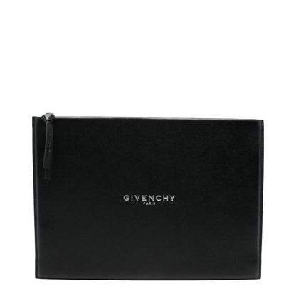 Antigona Stamped Large Clutch Bag - Black - Image 3