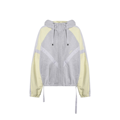 Grey Light Yellow Bomber Sweatshirt - Image 1