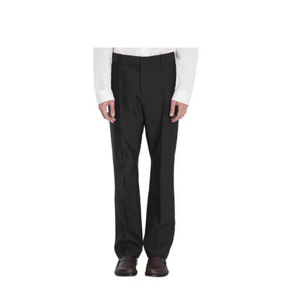 Tailored Wool and Silk Trousers - Image 1
