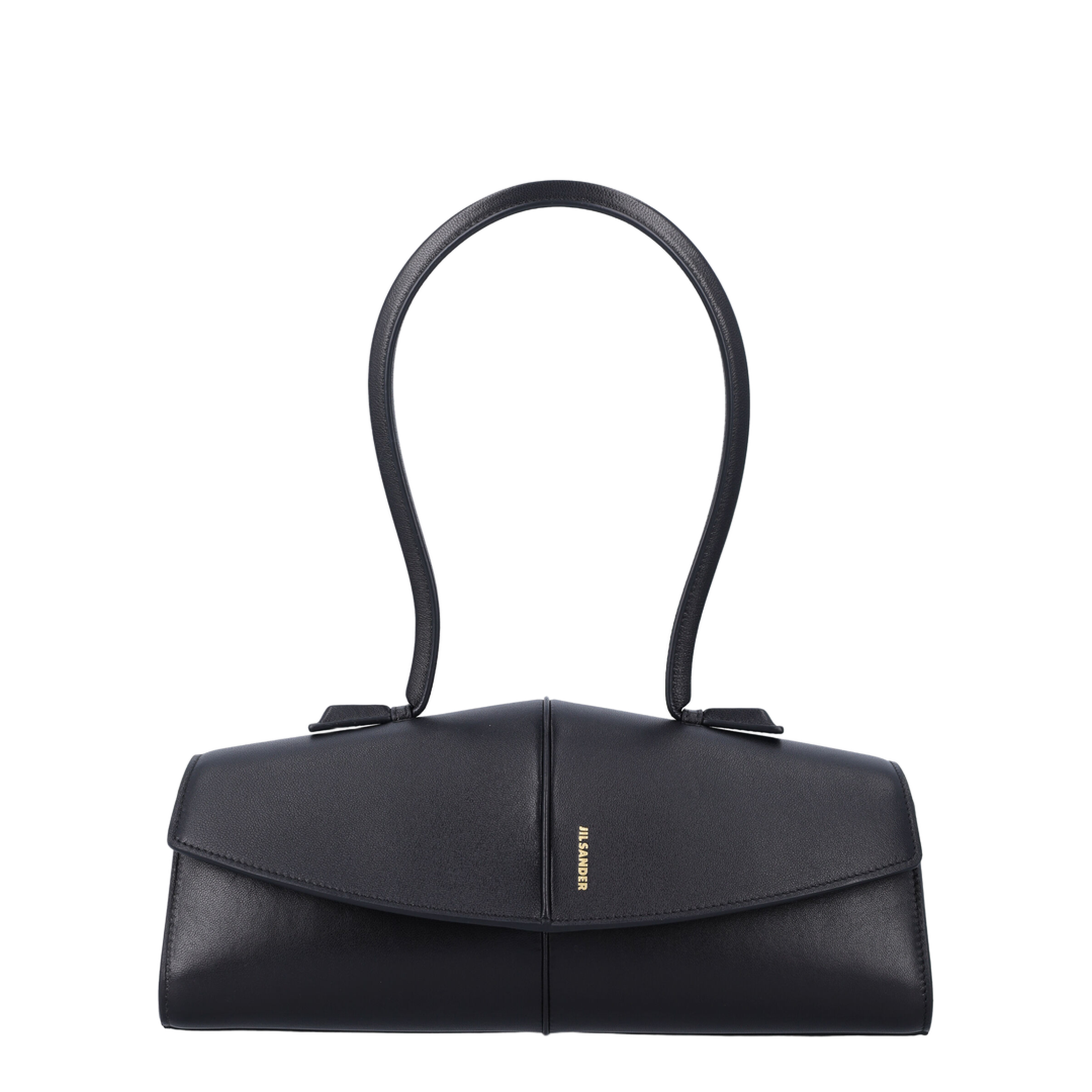 Linea Medium Sheep Leather Shoulder Bag - Nero - Image 1