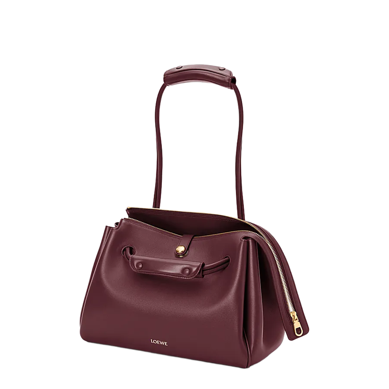 Puzzle Fold Pouch in Shiny Nappa Calfskin - Image 3