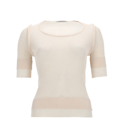 Trompe L'Oeil Viscose And Silk Top - Image 1