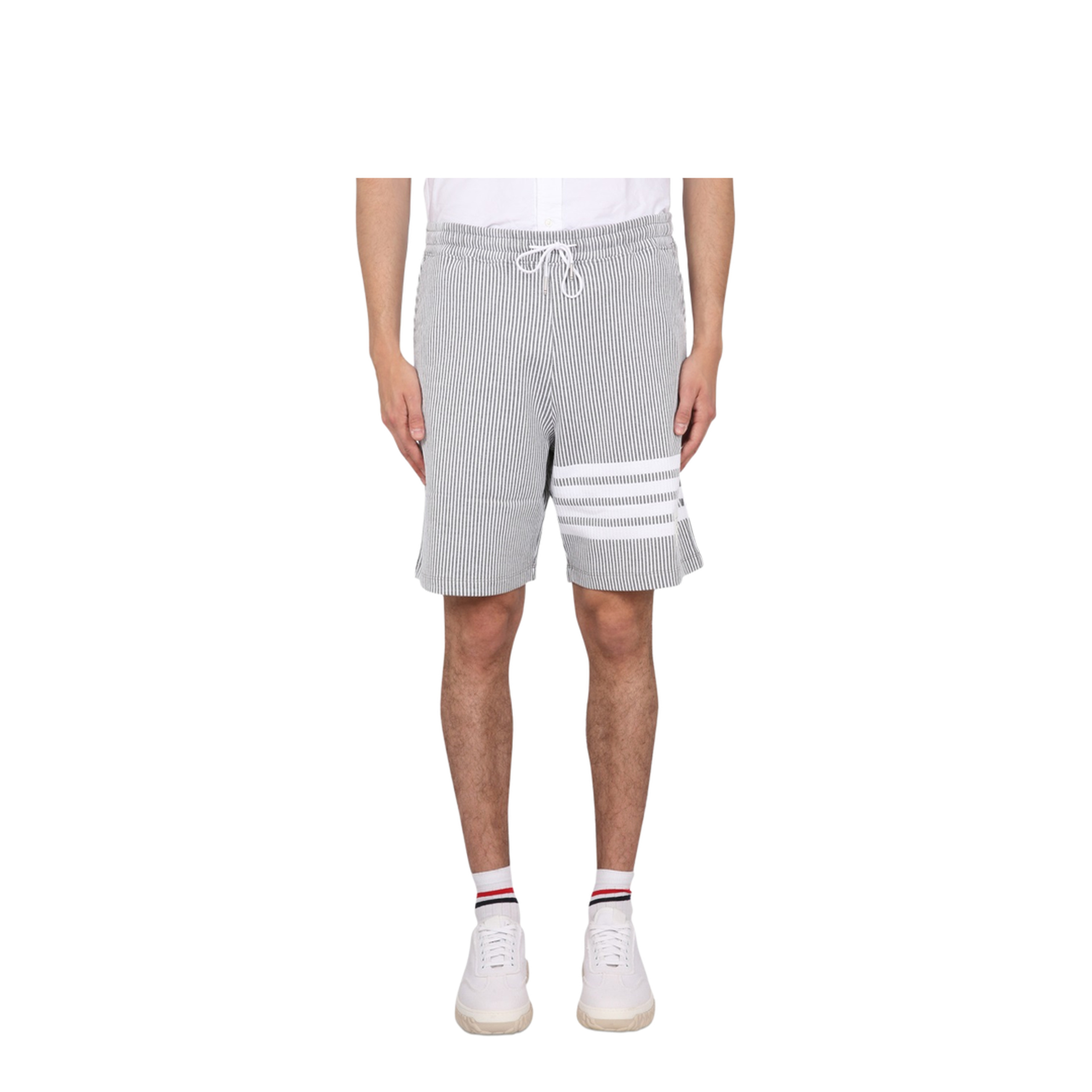 Striped Bermuda Shorts - Image 1