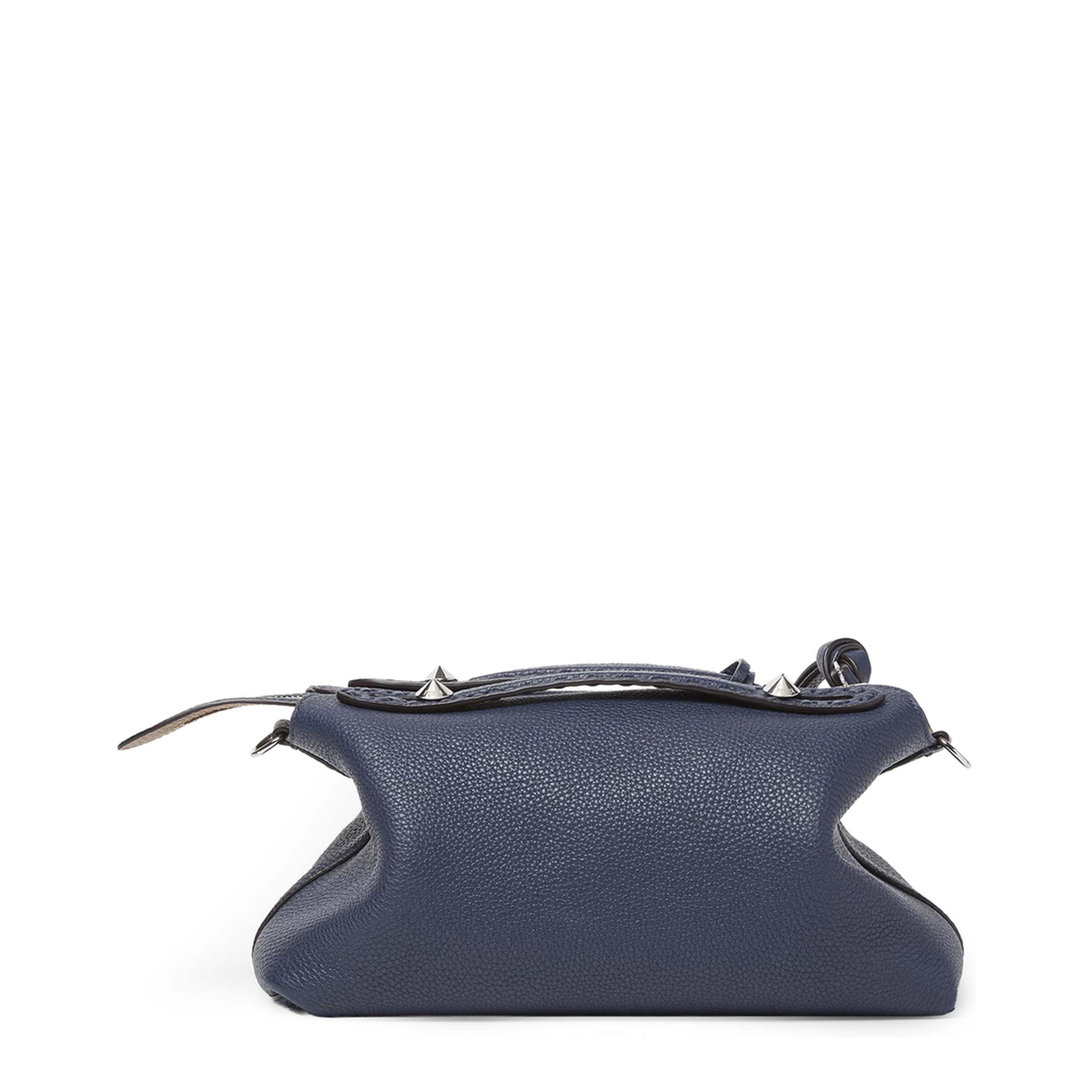 Messenger Bag Leather Deep Blue - Image 3