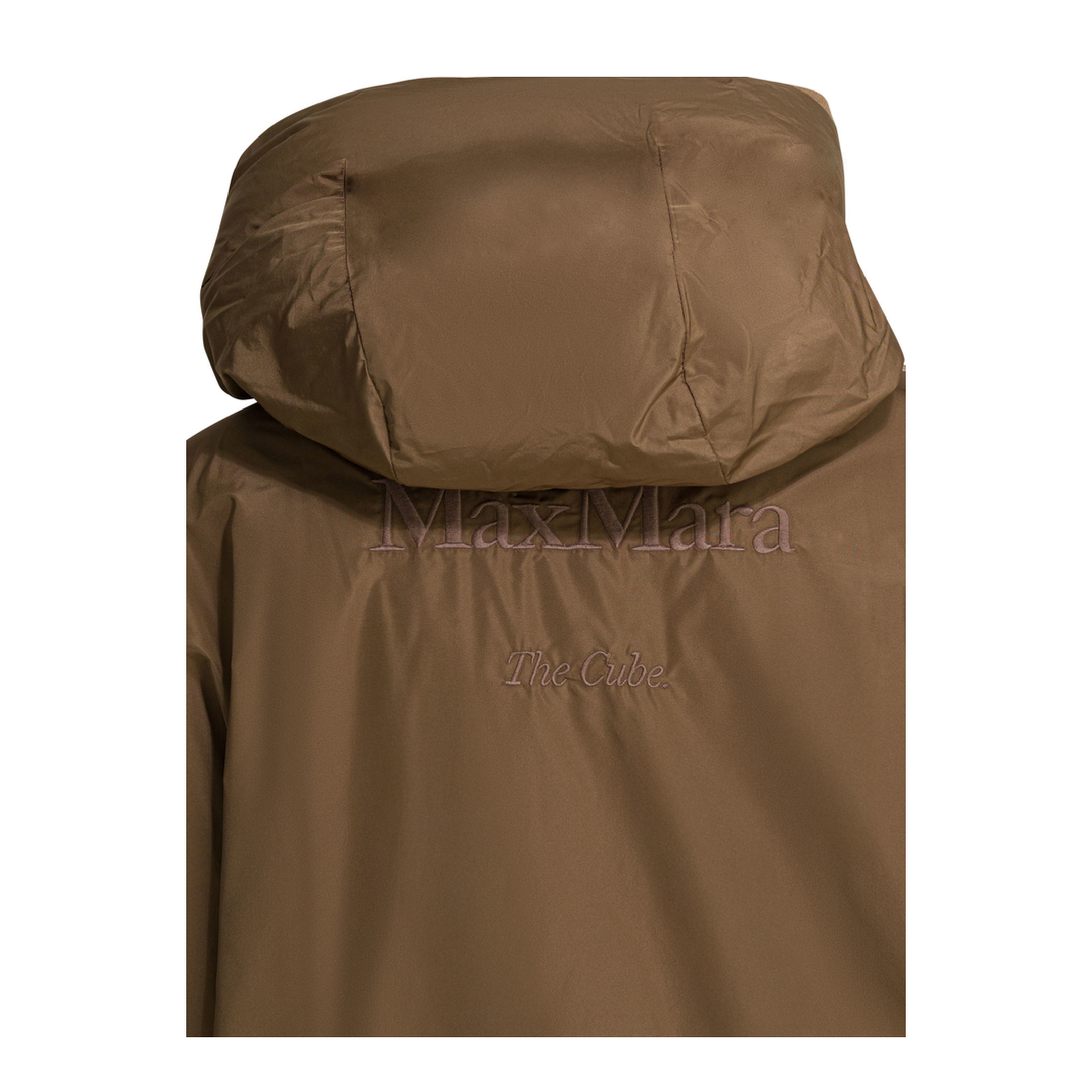 Short Down Jacket In Camel Wool - Image 6