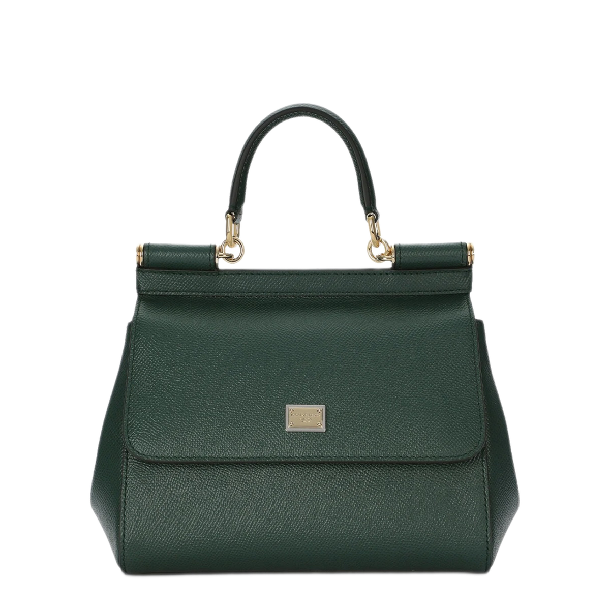 Sicily Small Calfskin Top-Handle Bag - Green - Image 2