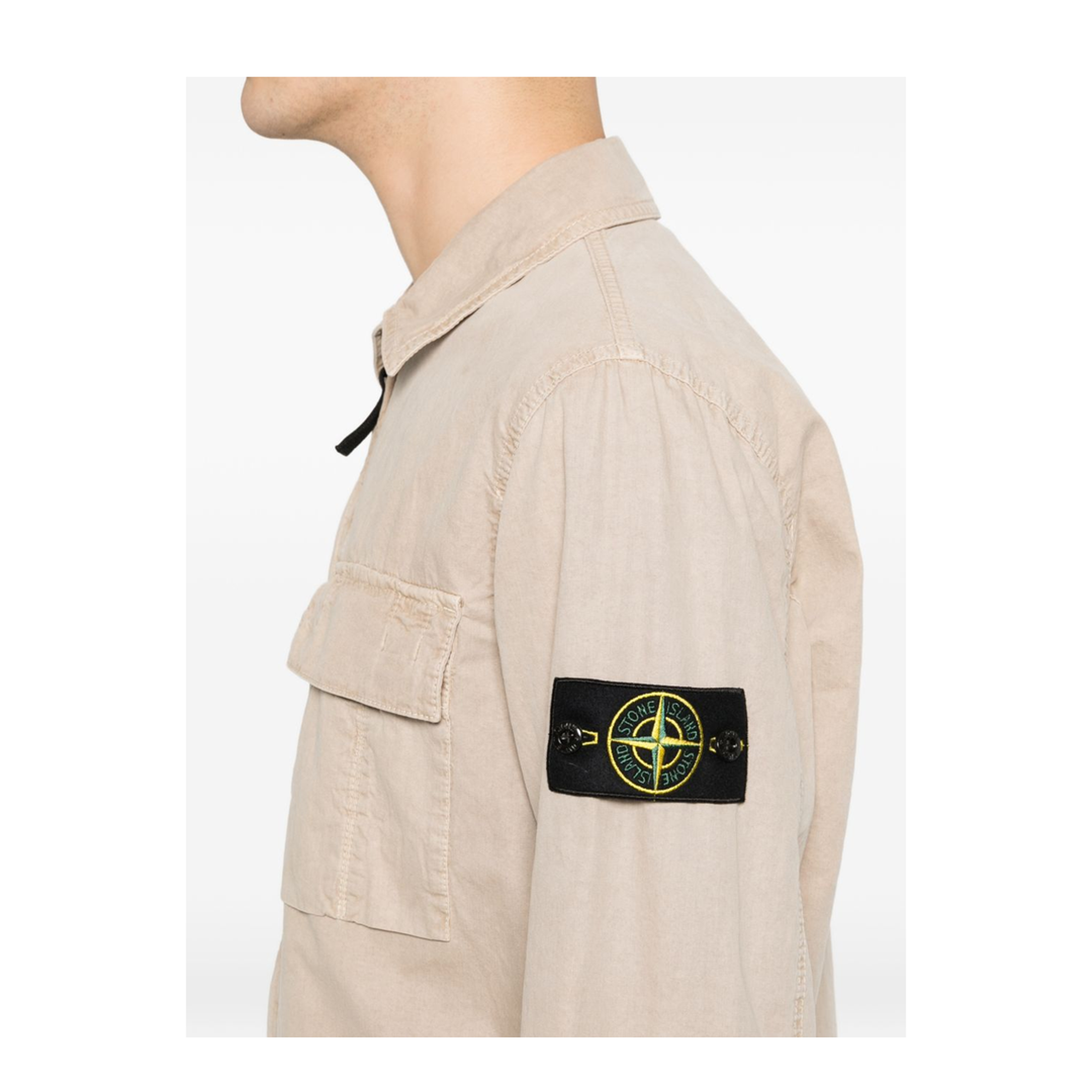 Brushed Organic Cotton Canvas Overshirt - Image 4