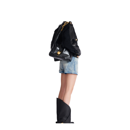 Sync Hobo Bag in Calfskin Leather - Image 4