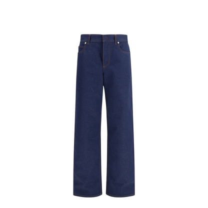 Five-pocket straight cut Jeans with logo detail - Image 1