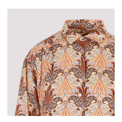 Printed Shirt Dress - Image 5