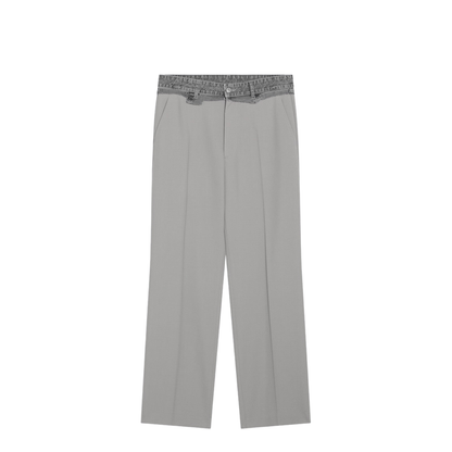 Grey Wool-Blend Trousers - Image 1