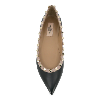 Rockstud Leather Ballet Flat - Image 4