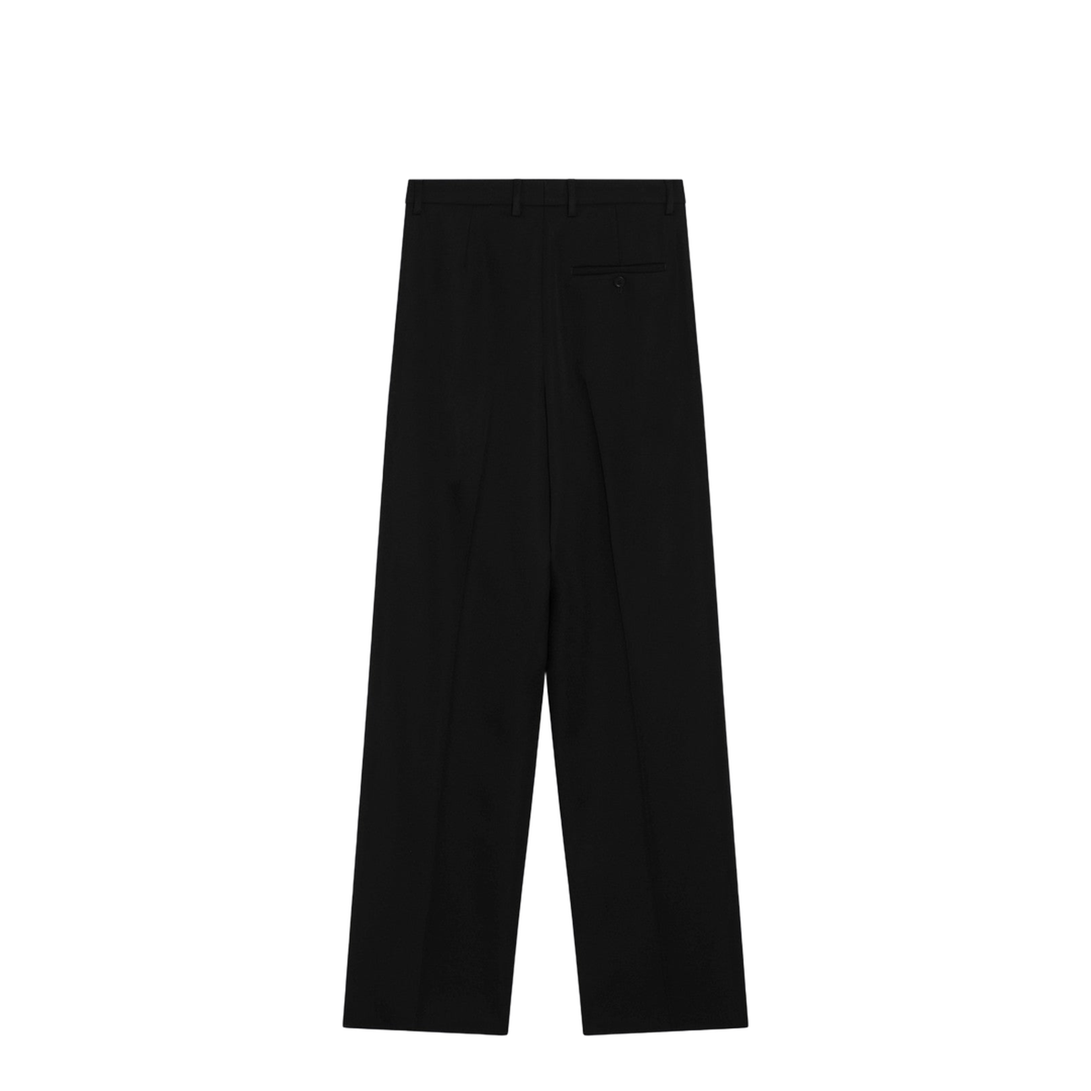 Black Wool Wide-Leg Pant - Image 2